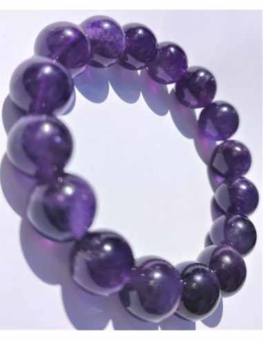 Bracelet amethyste 12mm