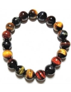 Bracelet 3 oeils de tigre 8mm