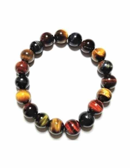 Bracelet 3 oeils de tigre 8mm