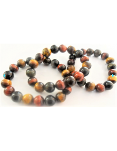 Bracelet 3 oeils de tigre 8mm 2