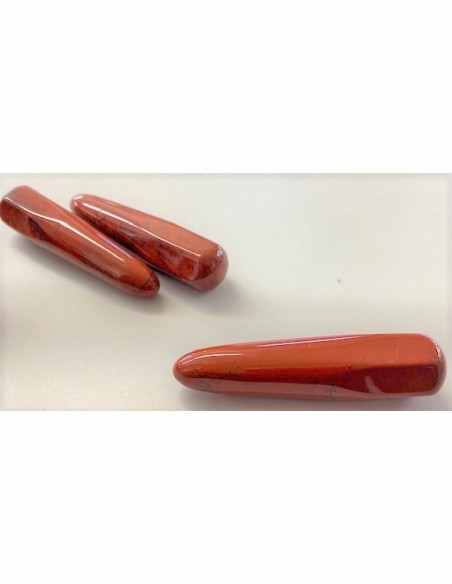 Baton massage jaspe rouge