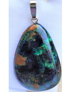 Pendentif Azurite malachite