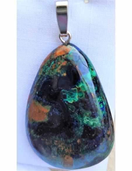 Pendentif Azurite malachite