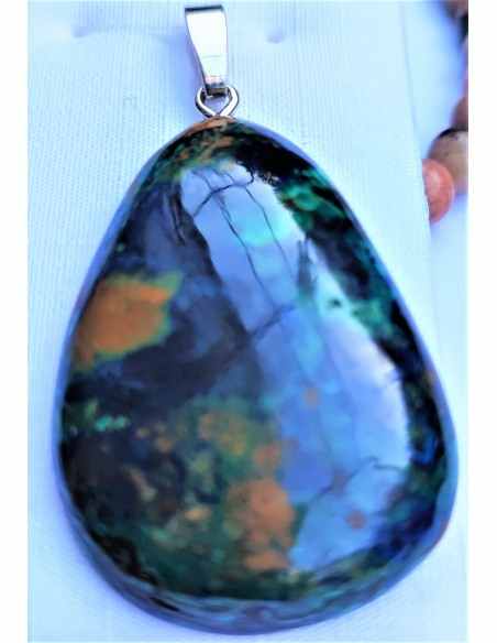 Pendentif Azurite malachite