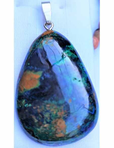Pendentif Azurite malachite