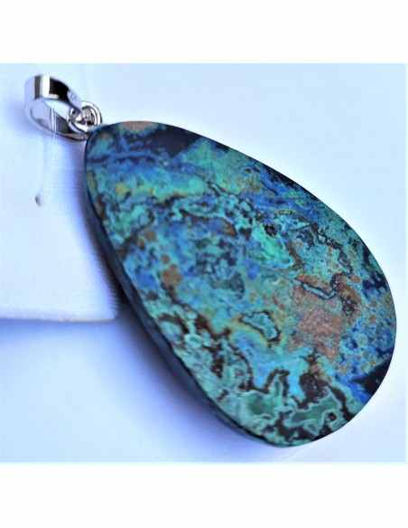 Pendentif Azurite malachite