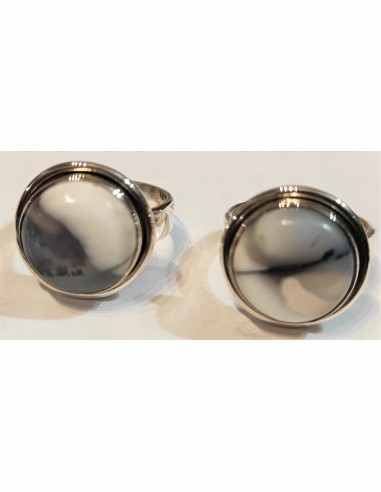 Merlinite ronde bague tailles 55/56/57