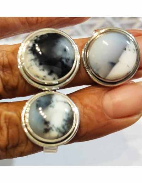 Merlinite bague ronde