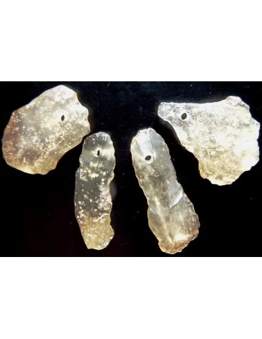 Tectite jaune en pendentif