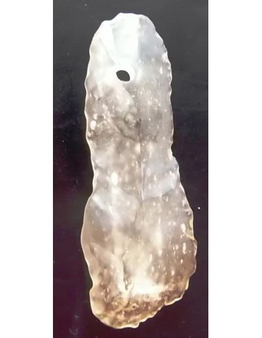 Tectite jaune en pendentif