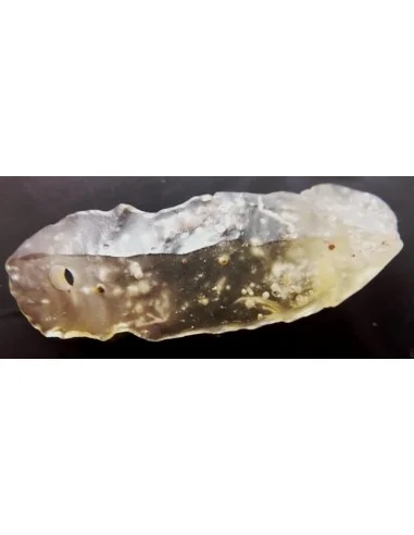 Tectite jaune en pendentif