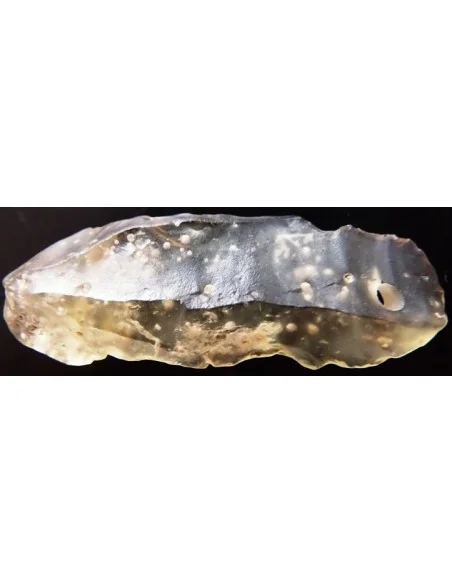 Tectite jaune en pendentif Tectite jaune en pendentif