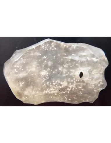 Tectite jaune en pendentif