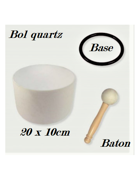 Bol chantant en cristal de roche