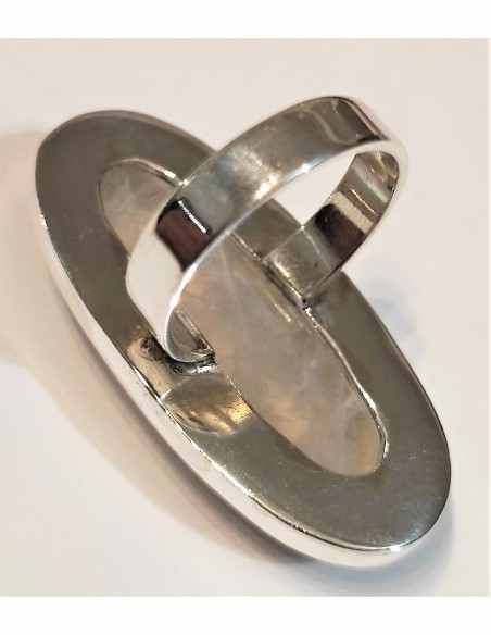 Grande bague en pierre de lune