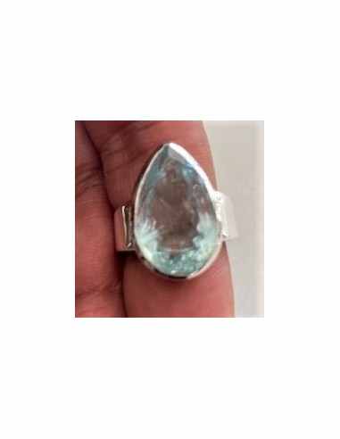 Bague aigue marine gemme