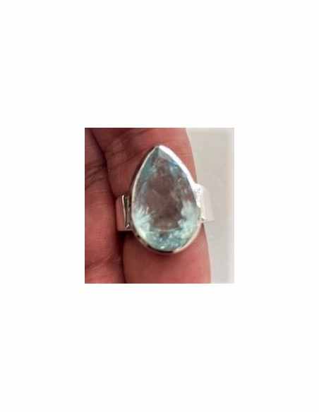 Bague aigue marine gemme