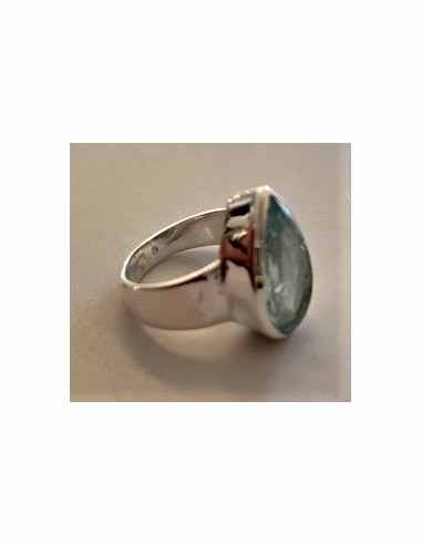 Bague aigue marine gemme