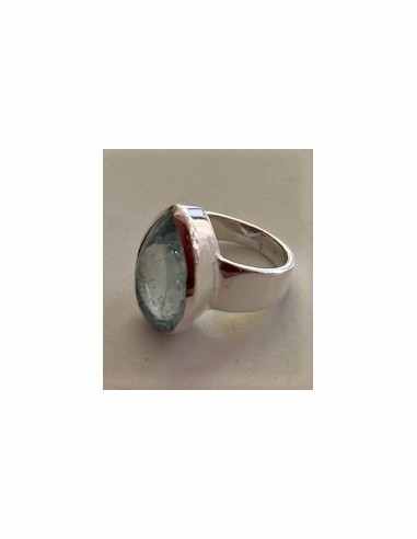 Bague aigue marine gemme