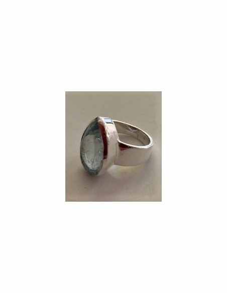 Bague aigue marine gemme