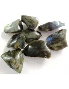 Labradorite brute, moité polis 33 à 55g