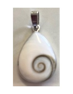 Pendentif Oeil de sainte Lucie monte en argent