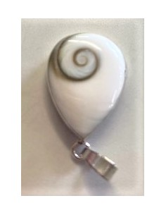 Pendentif Oeil de sainte Lucie monte en argent 2