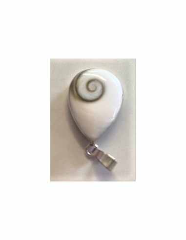 Pendentif Oeil de sainte Lucie monte en argent