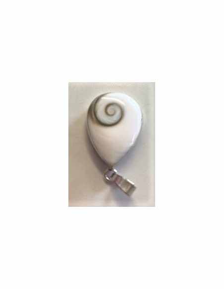Pendentif Oeil de sainte Lucie monte en argent