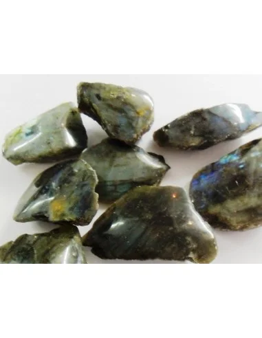 Labradorite brute, moité polis 33 à 55g