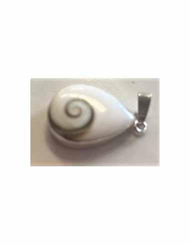 Pendentif Oeil de sainte Lucie monte en argent