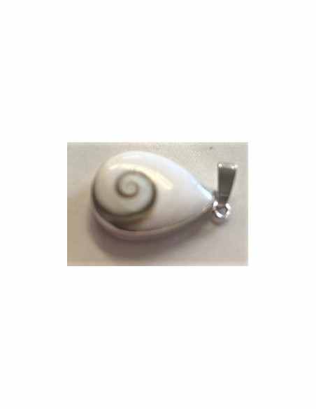 Pendentif Oeil de sainte Lucie monte en argent