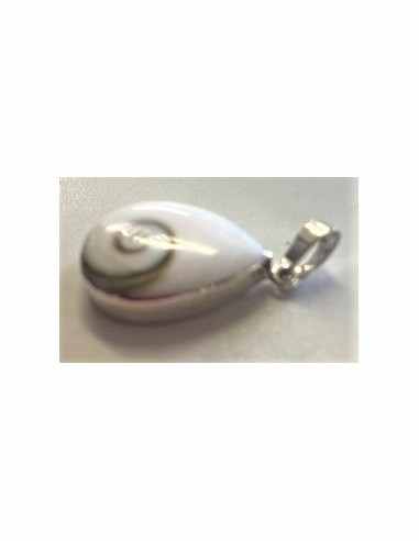 Pendentif Oeil de sainte Lucie monte en argent