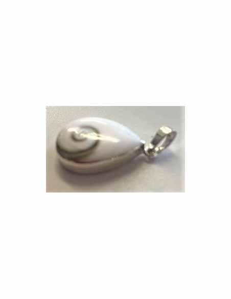 Pendentif Oeil de sainte Lucie monte en argent