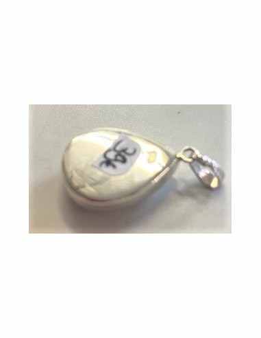 Pendentif Oeil de sainte Lucie monte en argent