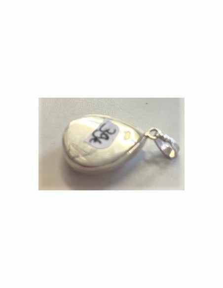 Pendentif Oeil de sainte Lucie monte en argent