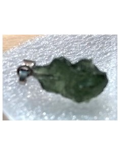 Pendentif moldavite montee en argent 2