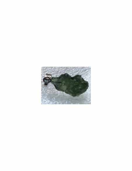 Pendentif moldavite montee en argent