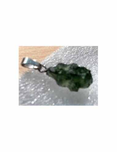 Pendentif moldavite montee en argent