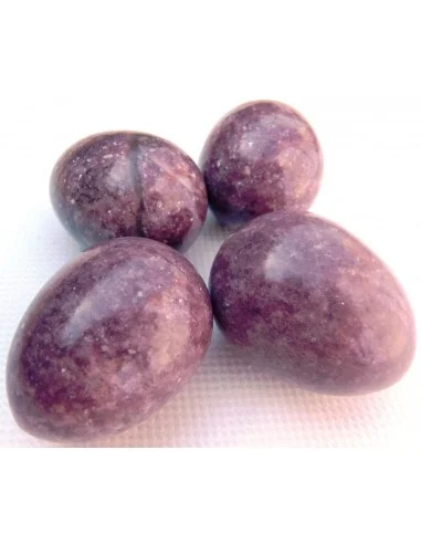 Oeuf en lepidolite