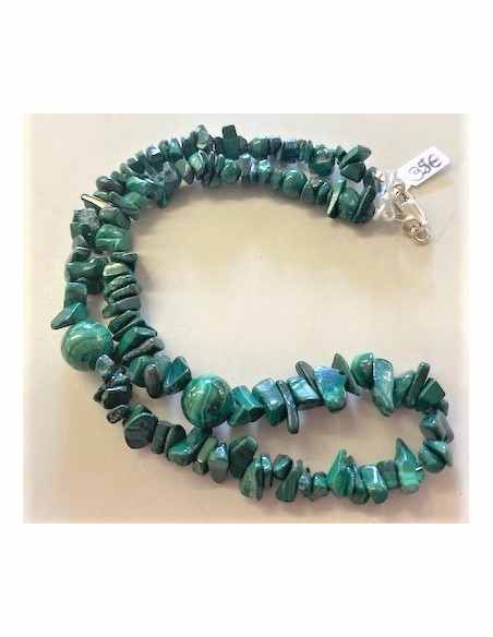 Malachite Collier 10mm et baroque