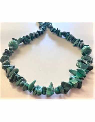 Malachite Collier 10mm et baroque