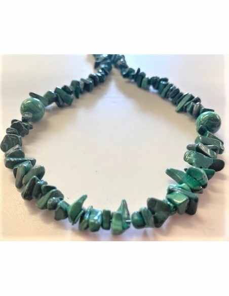 Malachite Collier 10mm et baroque