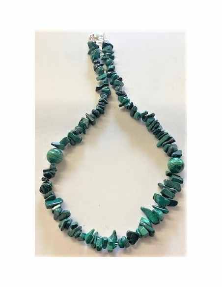 Malachite Collier 10mm et baroque