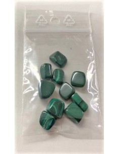 Sachet 10 petites Malachite polis