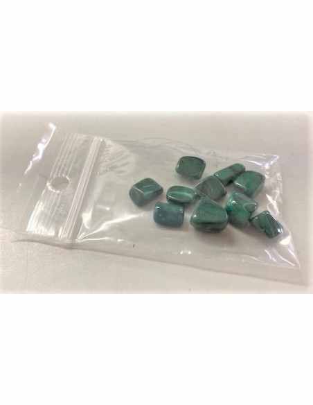 Sachet 10 petites Malachite polis