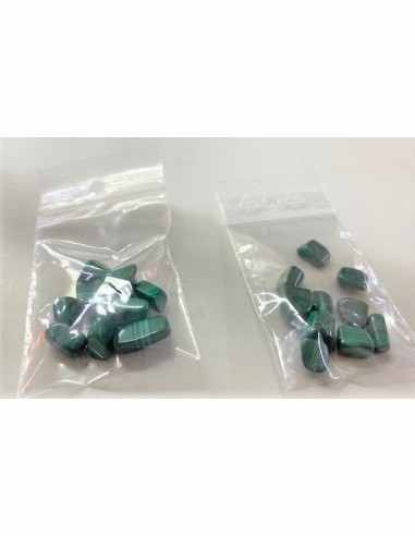 Sachet 10 petites Malachite polis