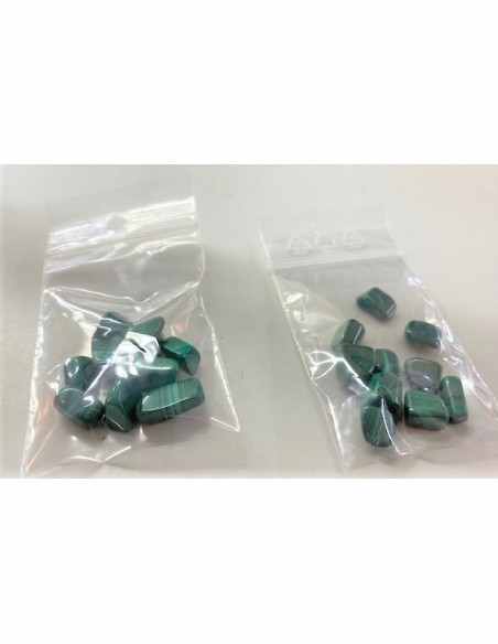 Sachet 10 petites Malachite polis