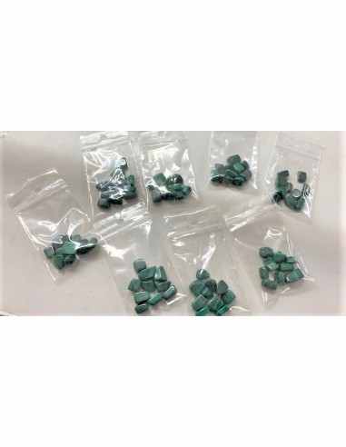Sachet 10 petites Malachite polis