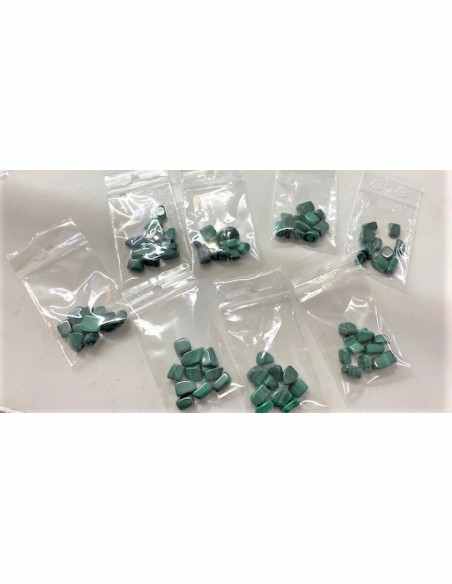 Sachet 10 petites Malachite polis